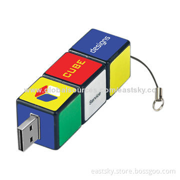Magic Cube Flash Drive, 3-magic Cube, Promotional/Gifts, Customized Large Logos/Tip PrintingNew